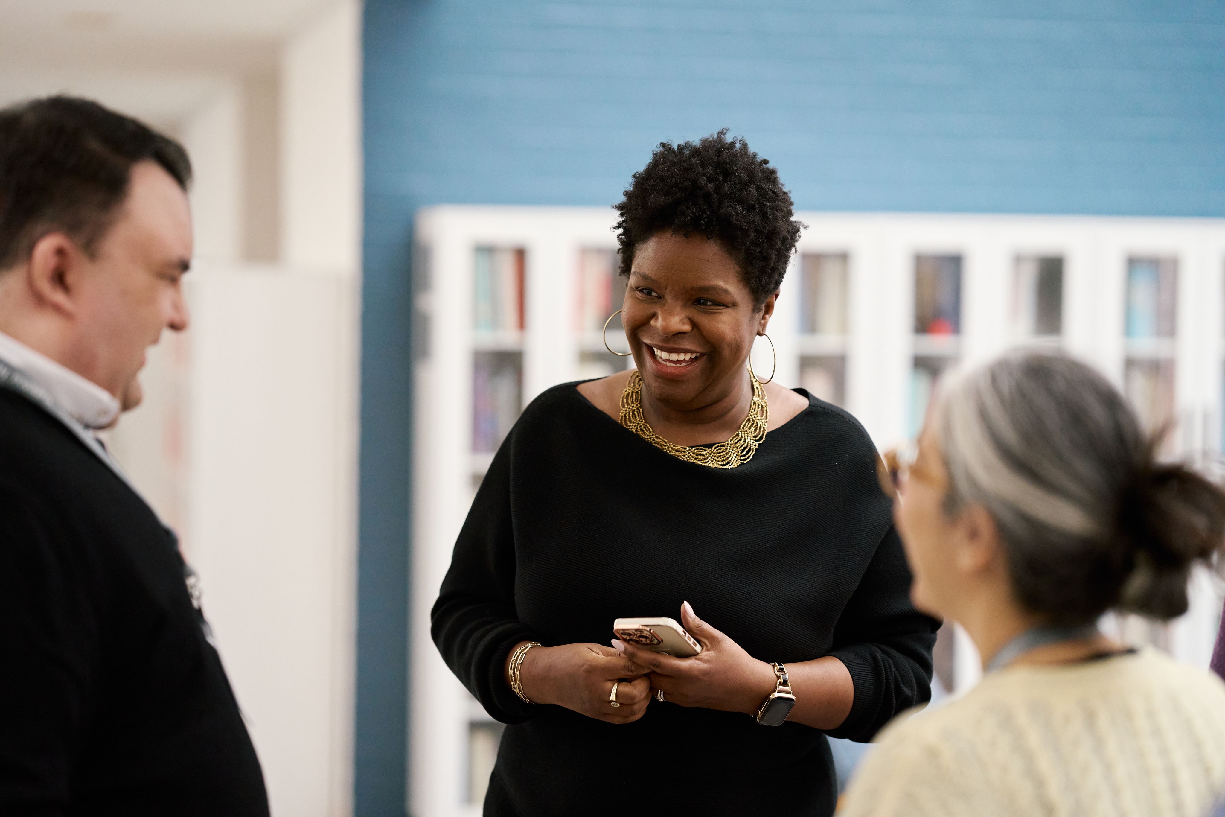 NHC President and Director and Fellows smiling and having fun together