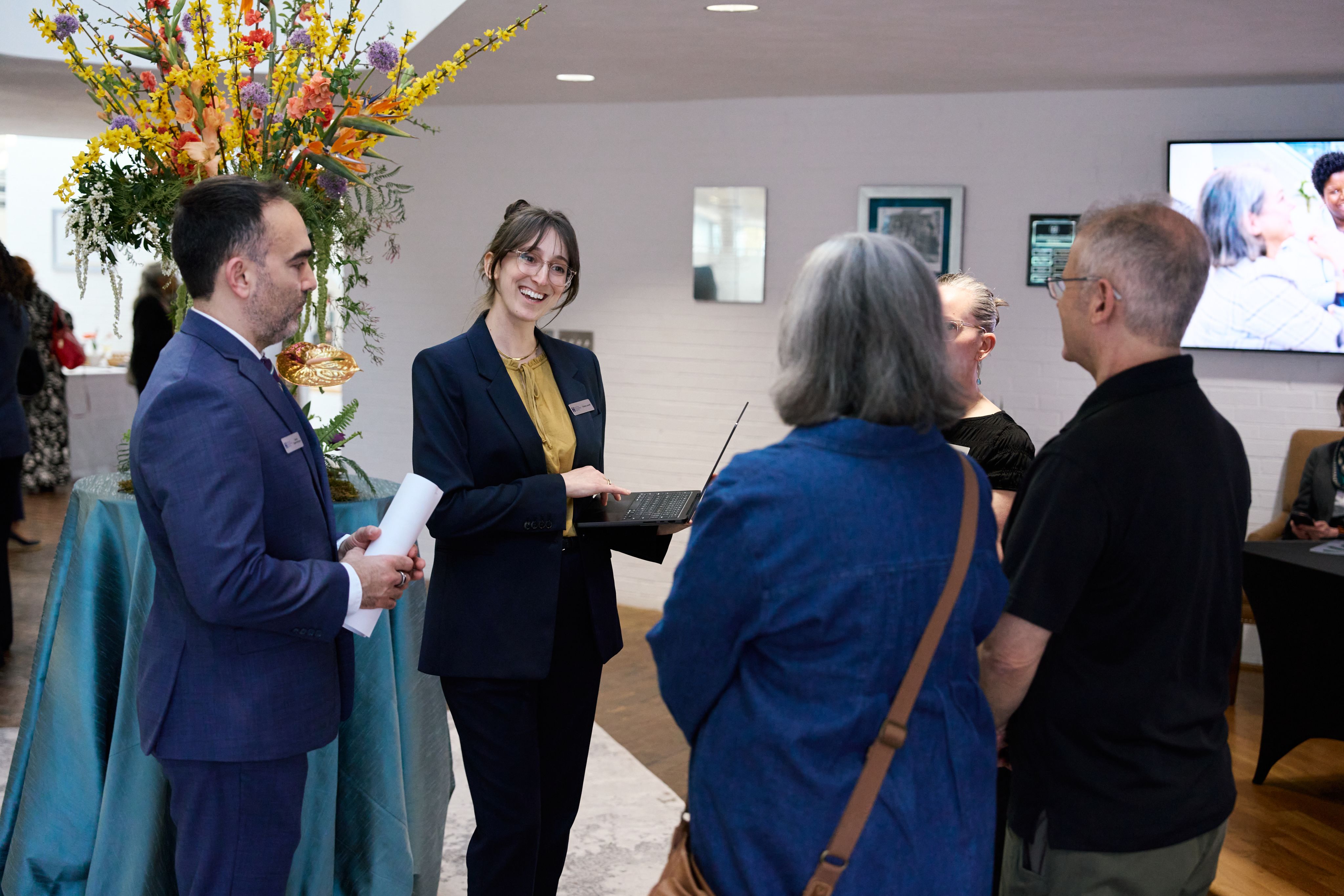 NHC staff welcome and receive installation attendees